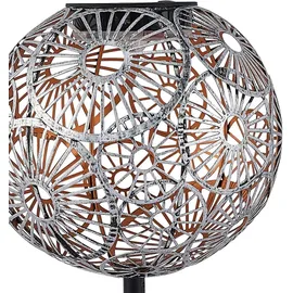 LINDBY Solarleuchte Aluminium 54,0 cm 3er Set grau/silber