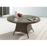 Destiny Gartentisch LUNA Polyrattan, Ø100x75cm, vintage grau