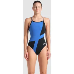 Badeanzug Damen arena Diamond Lightdrop-Back - Black-royal - 40