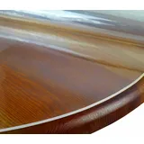 Transparente Folie 2mm abgeschrägte V Kante, glasklar und Hochglanz Schutzfolie Tischschutz Tischdecke Größe wählbar Rund 95 cm V-Kante Schutztischdecke