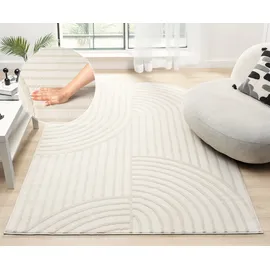 s.Oliver Teppich S.OLIVER "Cilla, besondere Form, modernes Design, dichte Qualität", beige (creme), B:240cm H:11mm L:320cm, Kunstfaser, Teppiche, Teppich, Woll-Look, Skandi, Boho, leichter Glanz, Wohnzimmer, Schlafzimmer