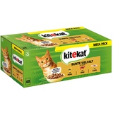 Kitekat Frischebeutel Bunte Vielfalt in Sauce 3 Varietäten 48 x 85 g - kg) Katzenfutter nass