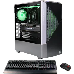 GAMEMAX Gaming-PC "Contac BG 7379", schwarz (schwarz, grau), Microsoft Windows 11 Home (64 Bit), 32 GB RAM 1000 GB SSD, Computer, Windows 11