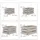 Relaxdays Holzkiste 4er Set grau
