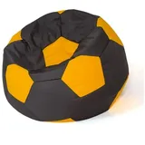 go gift Sitzsack, Gelb, Schwarz, Oxford-Fußball