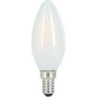 XavaX 112828 LED-Filament, E14, 470lm ersetzt 40W, Kerzenlampe, matt, Warmweiß; LED-Lampe