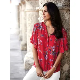 Inspirationen Druckbluse Erdbeere 44