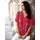 Inspirationen Druckbluse Erdbeere 44