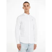 Tommy Hilfiger Slim Stretch Oxford Langarmhemd White 2XL