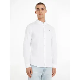Tommy Hilfiger Slim Stretch Oxford Langarmhemd White 2XL