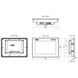 Siemens Dig.Industr. SIMATIC HMI MTP1000 6AV2123-3KB32-0AW0