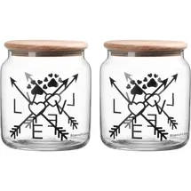 Ritzenhoff & Breker Mika Love Leckerli-Dose mit Deckel ø 12 cm 2er Set