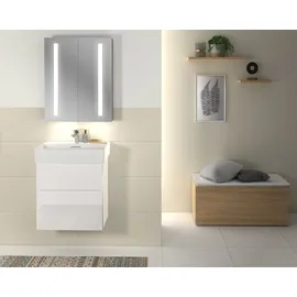 Sanipa Waschtischunterschrank 2 Auszüge 56 x 59 x 40 cm Eiche Natural-Touch