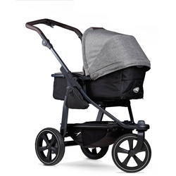 tfk Kombi-Kinderwagen Mono 2 Luftkammer Prem.Grau Aluminium Premium Grau