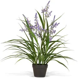Langlebige Lavendel Kunstpflanze, 7 Blüten, Höhe 85 cm