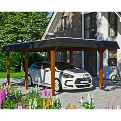 Einzelcarport SKANHOLZ "Wendland", braun, H: 206cm, Carports
