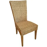 Esszimmer Stühle Rattanstühle Cardine 6 Stück cappuccino ohne Sitzkissen
