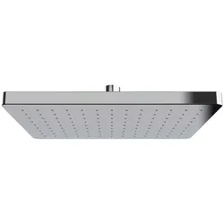 Regenduschkopf WENKO "Watersaving System", silber (silberfarben), B:23,5cm T:7cm, Duschköpfe, Regenduschkopf Automatic Cleaning, 25 x 17 cm