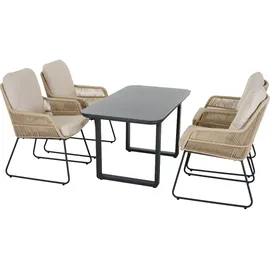 Siena Garden Kansas Dining Sessel 61 x 60 x 85,5 cm taupe