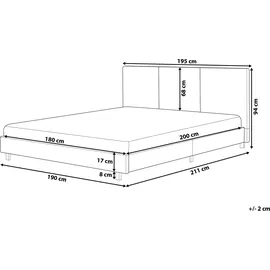 Beliani Albi 180 x 200 cm Beige