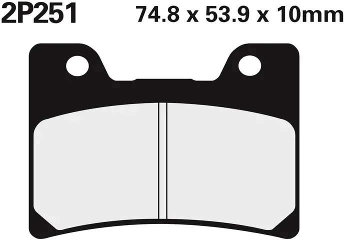 NISSIN Semi-metalen wegremblokken - 2P-251NS