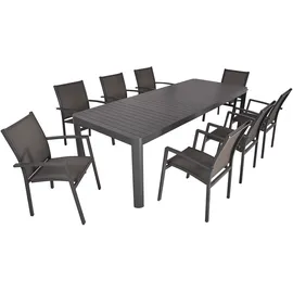Garden Pleasure Gartenmöbel-Set-02 Amira 9-teilig Anthrazit