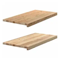 VidaXL Fensterbänke 2 Stk. Unbehandelt 80x40x2 cm Massivholz Eiche