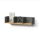 livinity® Wandregal 90 x 20 x 24 cm Grau