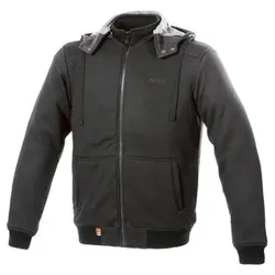 BÜSE Freemont Motorrad Kapuzenpulli schwarz, XL