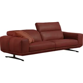 Egoitaliano "Gloria, super bequem und hochwertige Verarbeitung, edles Design", beidseitig verstellbare Rückenelemente, mit Metallfüßen orange