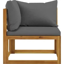 vidaXL 3-Sitzer-Gartensofa mit Auflage Akazie Massivholz
