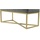 360 Living Sitzbank grau Goldfarben - 40x40x90 cm