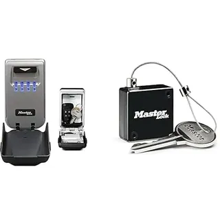 Master Lock Schlüsseltresor + Montageset beleuchtet 5425EURD