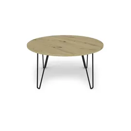 byLIVING Couchtisch FLAIR Breite 80 cm Artisan Eiche (Eiche-Optik)/schwarz