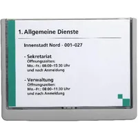 Durable Click Sign A5 grau, Türschild (486637)