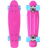 Star-Skateboard Skateboard STAR-SKATEBOARD Skate-/Longboards pink (pink/hellblau) Kinder Kicktail