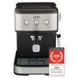 First Austria TZS First Austria Espresso Siebträgermaschine schwarz + 2-in-1 Messlöffel und Tamper