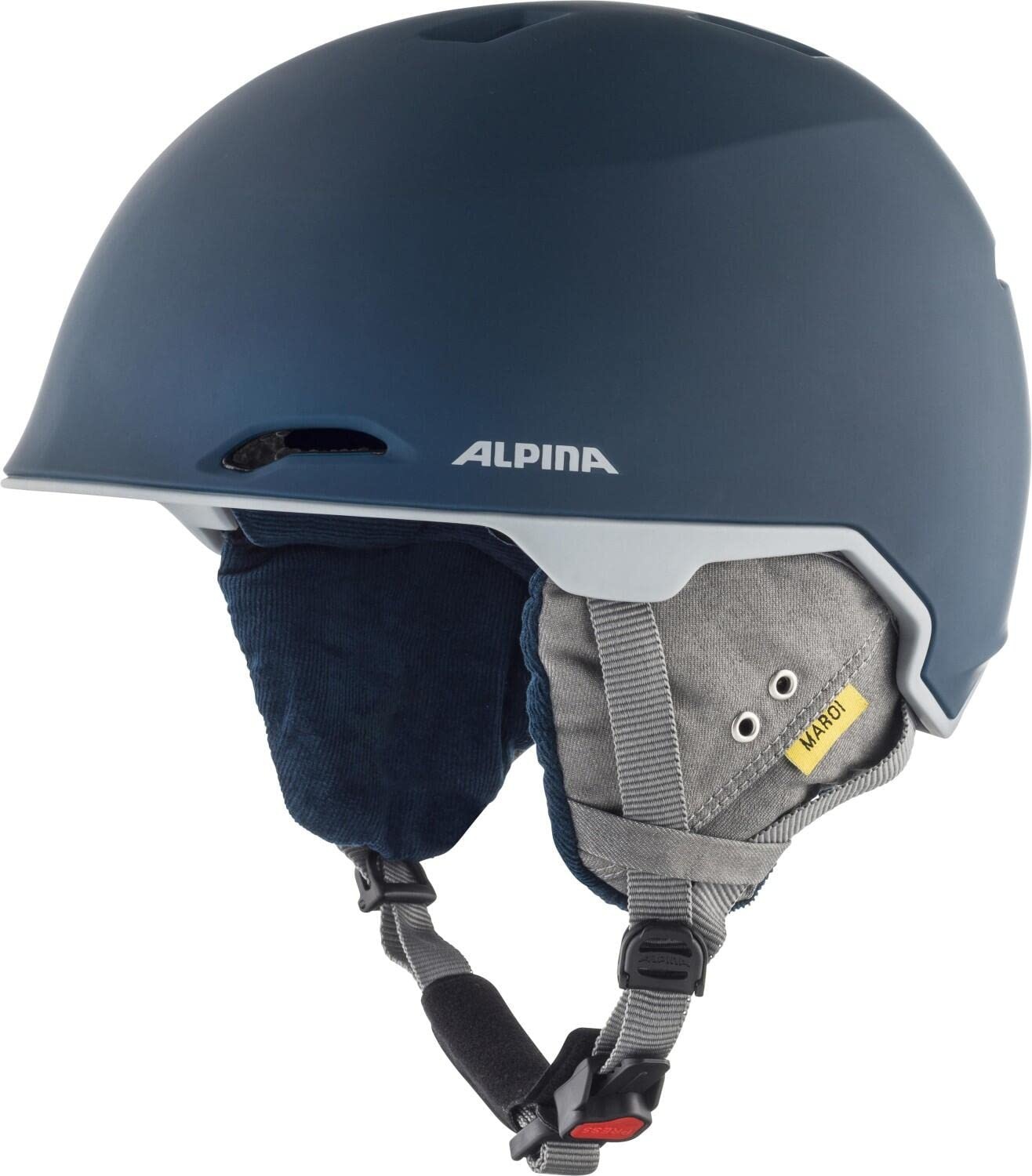 ALPINA MAROI - Sicherer, Bruchfester & Individuell Anpassbarer Skihelm Mit waschbarem Innenfutter Für Erwachsene, ink-grey matt, 53-57 cm