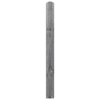 Einzelbohle Kiefer mit Rundkopf kdi grau 14,5x180cm 51198