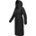 Navahoo Damen langer Wintermantel warmer Steppmantel mit 2-Wege-Reißverschluss und verstellbarer Kapuze Taublüte XIV Black Gr. 5XL - 5XL