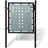 vidaXL Zauntor 100 x 125 cm schwarz