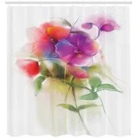 ABAKUHAUS Duschvorhang 175 x 200 cm violett grün