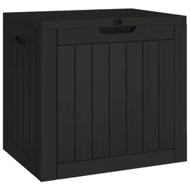 furnicato Gartenbox 55,5 x 43 x 53 cm 1-tlg. Schwarz