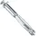 Molly M14306-XJ Spreizdübel Metall mit Schrauben M4 Ø 8 x 67 mm, grau, 10-teiliges Set