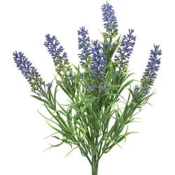 Lavendel Büschel am Stiel mit 7 Blüten Kunstblume Kunstpflanze H: 34cm violett