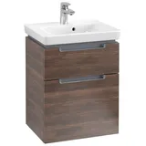 Villeroy & Boch Waschtischunterschrank 2 Auszüge 48,5 x 59 x 38 cm Braun
