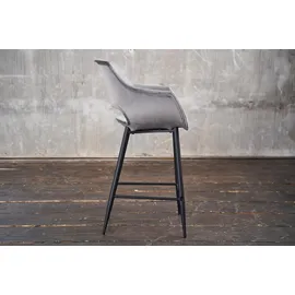 KAWOLA Barhocker ZAJA Barstuhl Sitzhöhe 76 cm Velvet