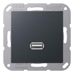 Jung Multimedia-Einsatz USB (anthrazit matt)