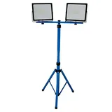 BITUXX Led Doppel Baustrahler 2x50w Ip65 Strahler Arbeitsstrahler Fluter Flutlicht Scheinwerfer mit Teleskop Stativ