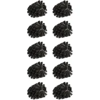 Wenko Ersatzbürstenkopf für Toilettenbürsten, WC-Ersatzbürste, 10 er Set, Ø